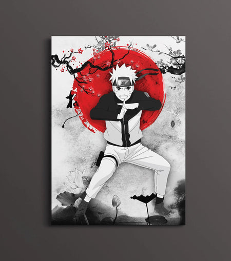 Naruto Uzumaki Japanese Art Poster | Naruto Anime Wall Art Decor Lazywalls