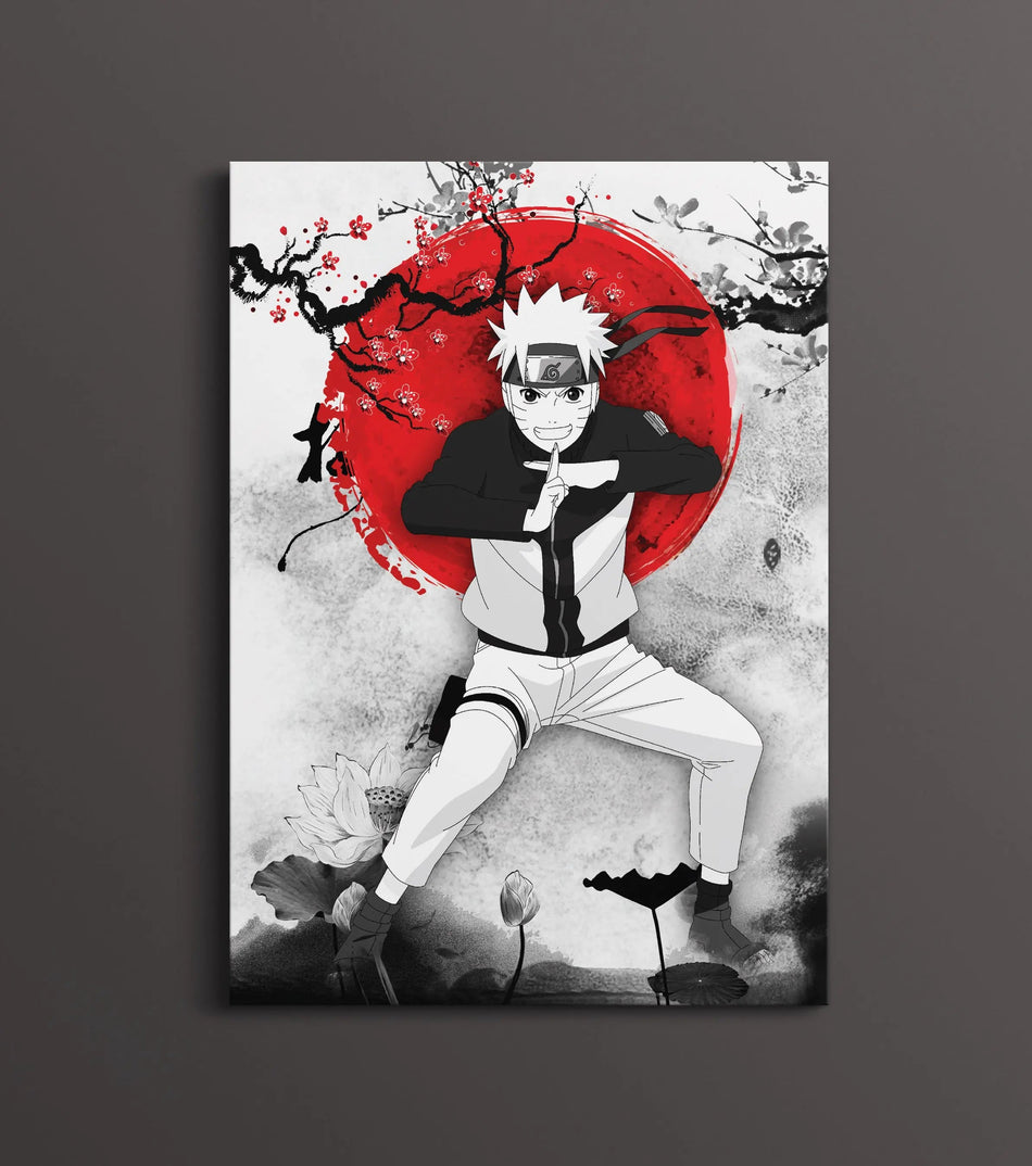 Naruto Uzumaki Japanese Art Poster | Naruto Anime Wall Art Decor Lazywalls