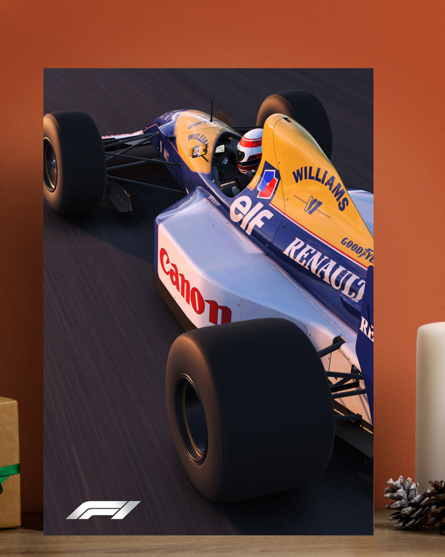 Williams F1 Race Car Poster | Formula 1 Motorsport Wall Art Lazywalls
