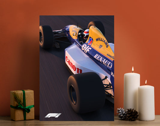 Williams F1 Race Car Poster | Formula 1 Motorsport Wall Art Lazywalls