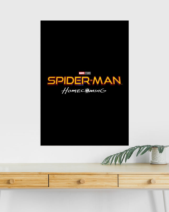 Spider Man Homecoming Logo Poster | Marvel Minimalist Wall Art Lazywalls
