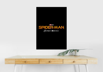 Spider Man Homecoming Logo Poster | Marvel Minimalist Wall Art Lazywalls