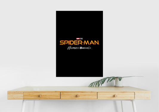 Spider Man Homecoming Logo Poster | Marvel Minimalist Wall Art Lazywalls
