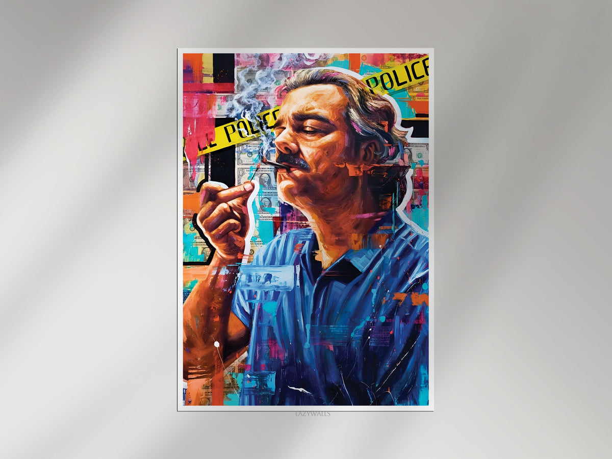 Pablo Escobar Wall Art | Narcos Sigma Male Aesthetic Poster Lazywalls
