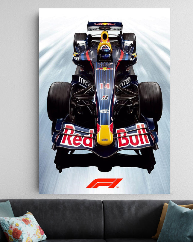 Red Bull Racing F1 Car Poster | Formula 1 Speed Wall Art Lazywalls