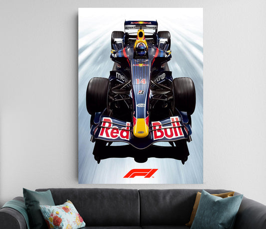 Red Bull Racing F1 Car Poster | Formula 1 Speed Wall Art Lazywalls