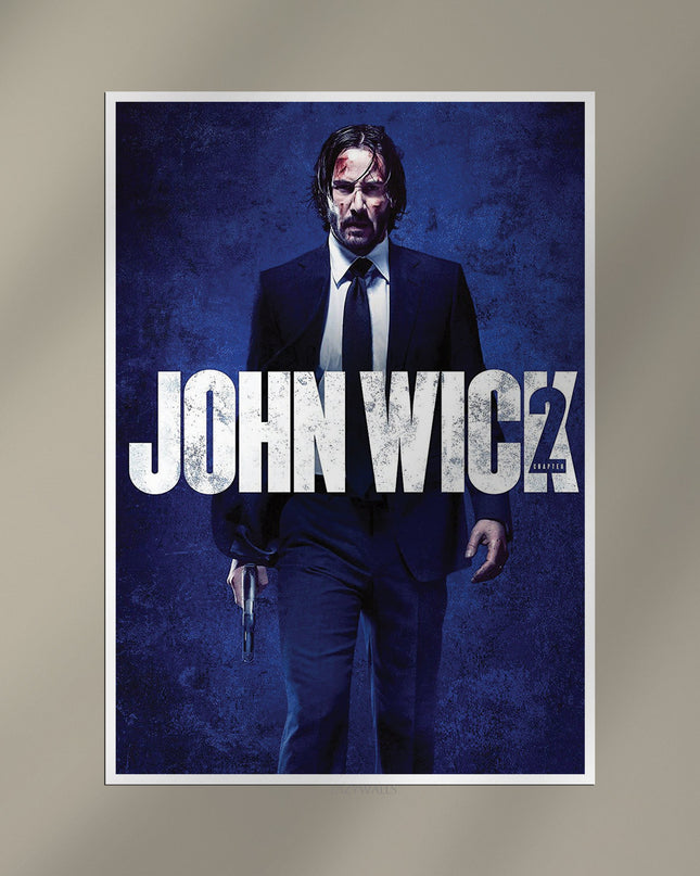 John Wick Chapter 2 Poster | Action Movie Wall Art Print Lazywalls