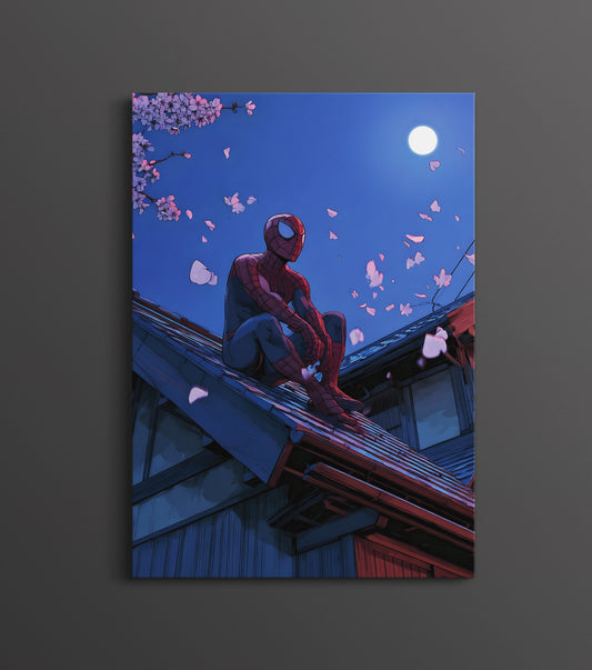 Spider-Man Aesthetic Night Poster | Marvel Wall Art Lazywalls
