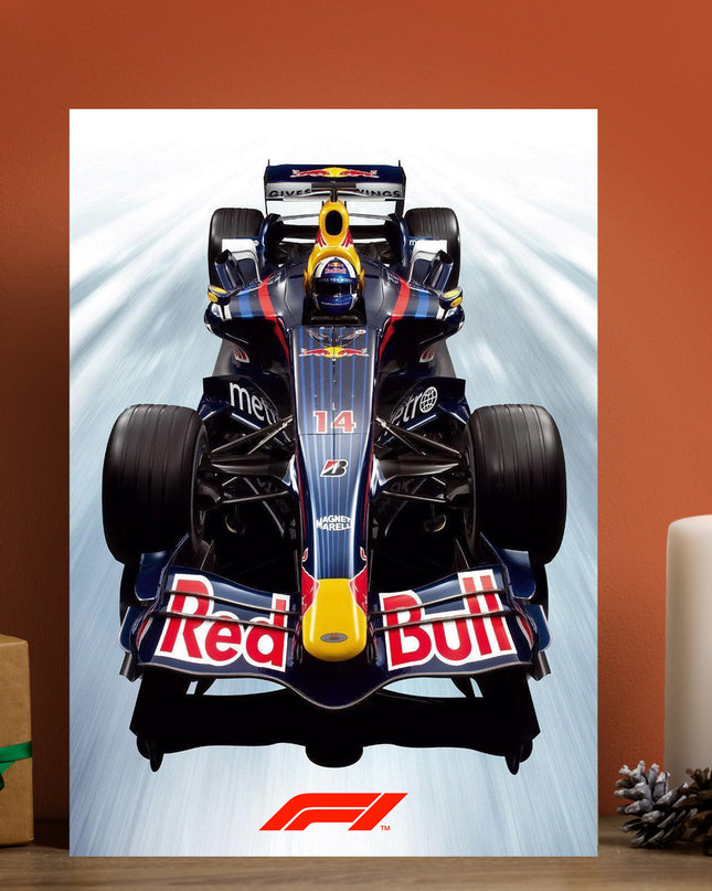 Red Bull Racing F1 Car Poster | Formula 1 Speed Wall Art Lazywalls