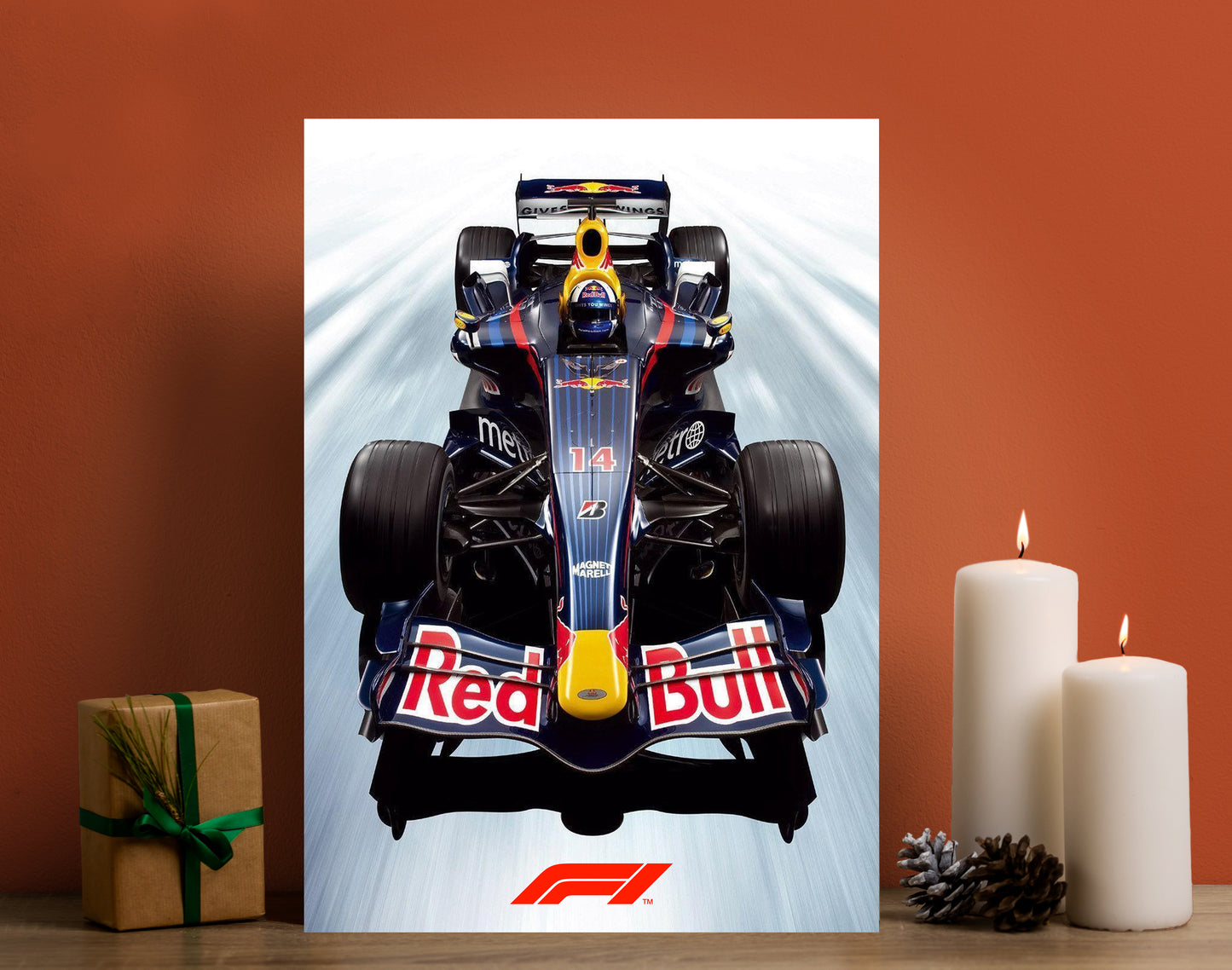 Red Bull Racing F1 Car Poster | Formula 1 Speed Wall Art Lazywalls