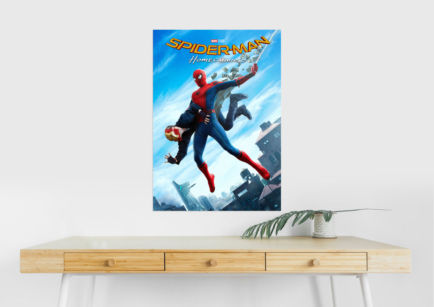 Spider Man Homecoming Action Poster | Marvel | Spiderman Fight Scene Wall Art Lazywalls