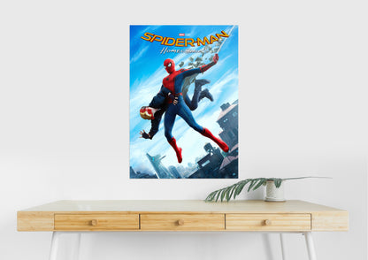 Spider Man Homecoming Action Poster | Marvel | Spiderman Fight Scene Wall Art Lazywalls