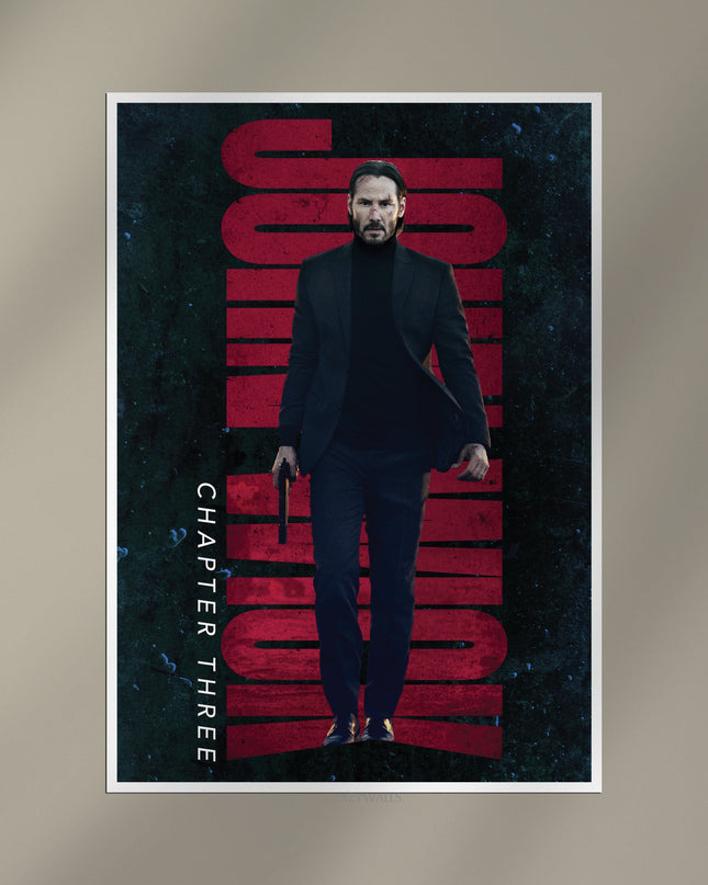 John Wick Chapter 3 Poster | Parabellum Action Movie Wall Art Lazywalls