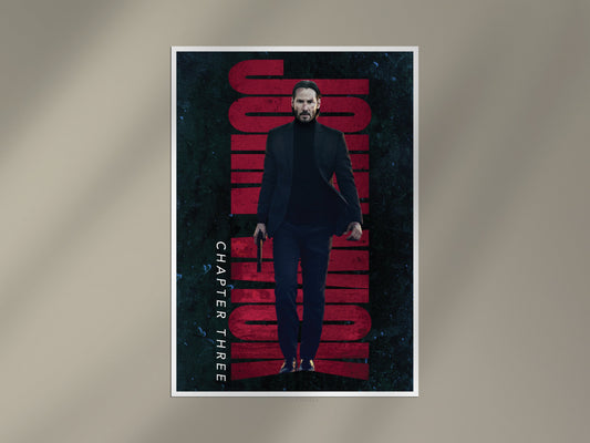 John Wick Chapter 3 Poster | Parabellum Action Movie Wall Art Lazywalls
