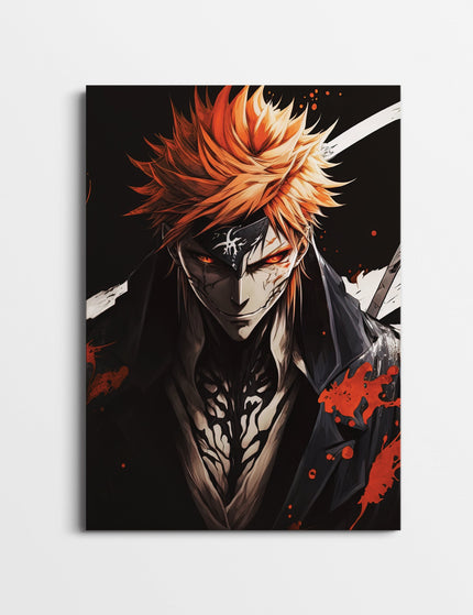 Dark Shonen Anime Poster | Manga Warrior Wall Art Lazywalls
