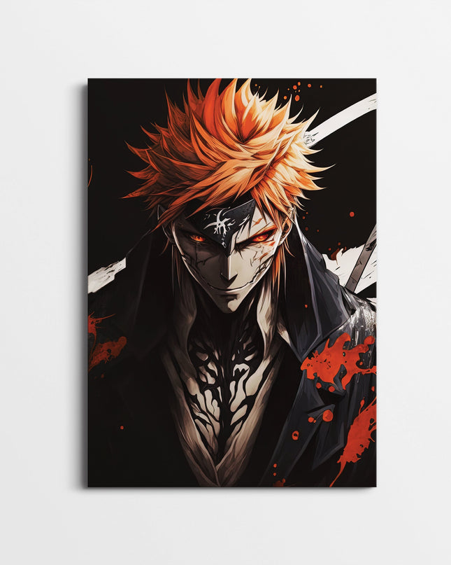 Dark Shonen Anime Poster | Manga Warrior Wall Art Lazywalls