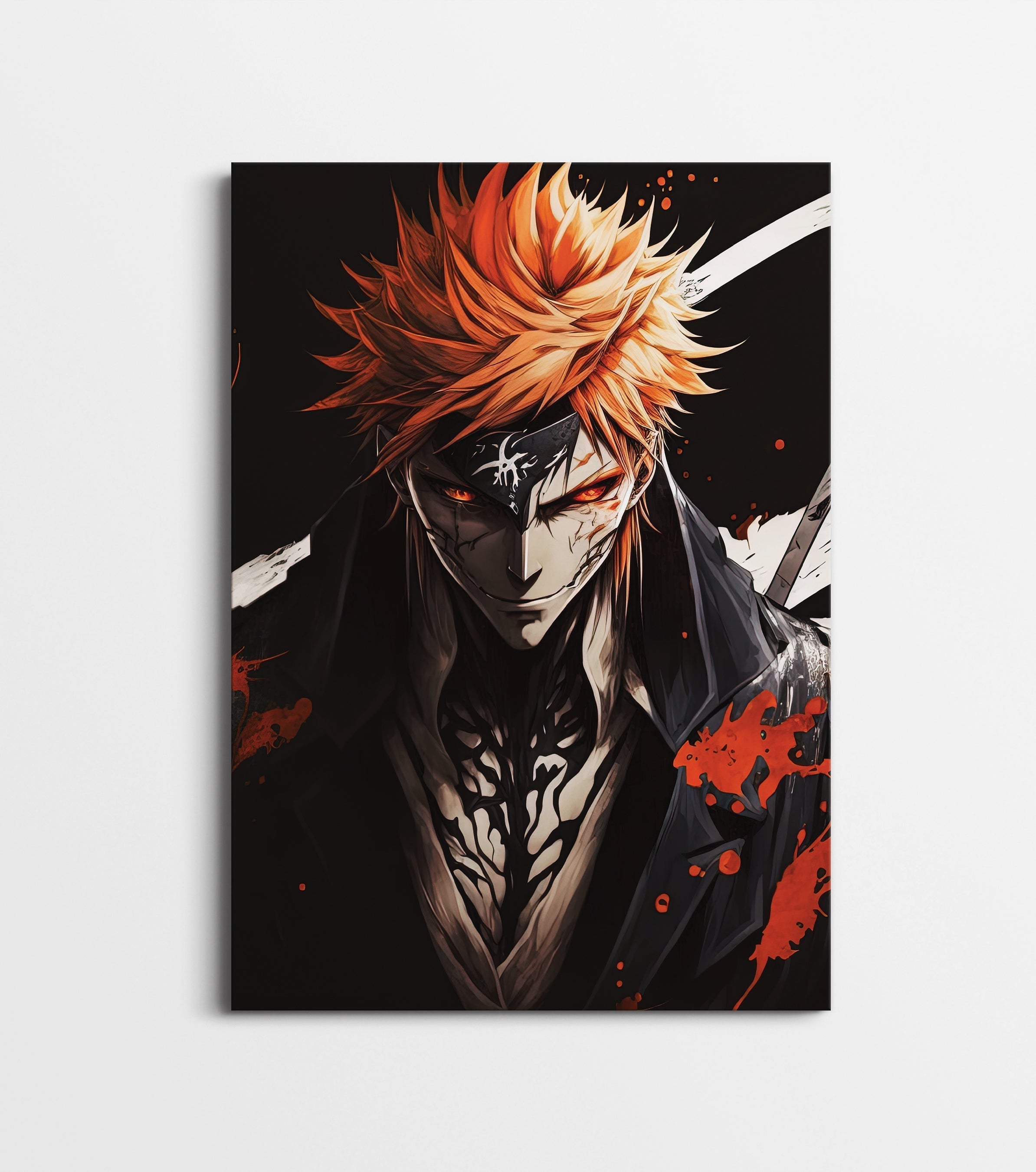 Dark Shonen Anime Poster | Manga Warrior Wall Art Lazywalls