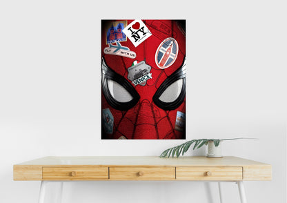 Spider Man Travel Suit Poster | Marvel | Spiderman Close Up Wall Art Lazywalls