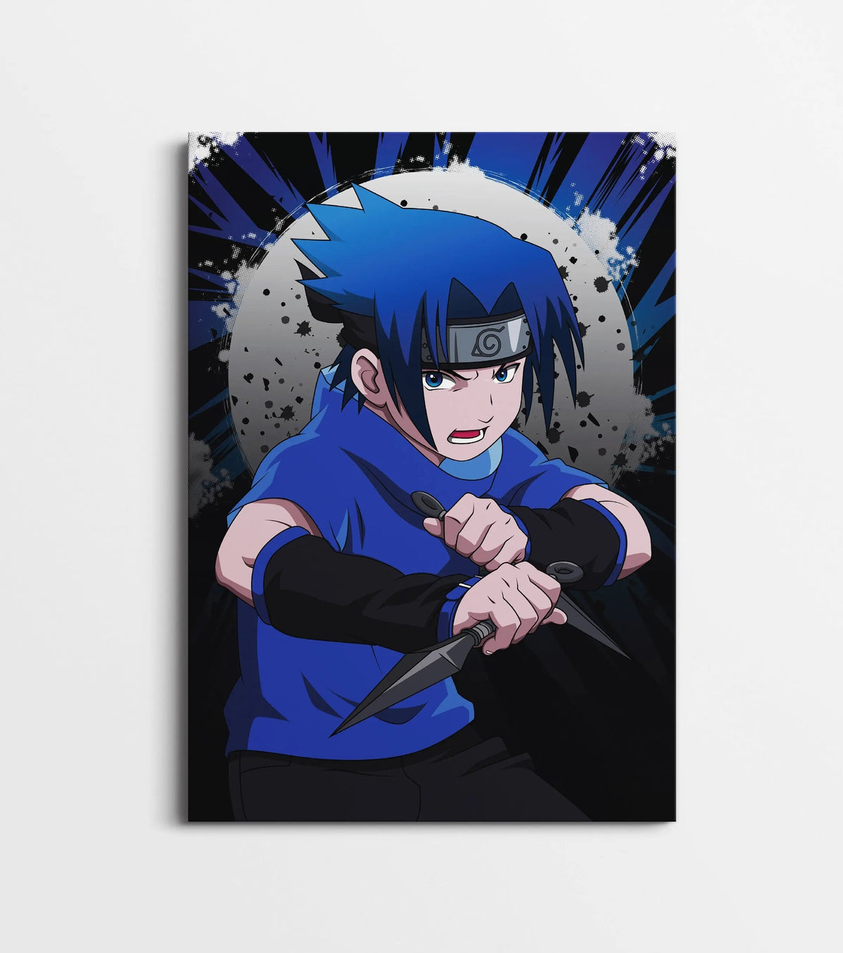 Sasuke Uchiha Anime Poster | Naruto Shippuden Wall Art Decor Lazywalls