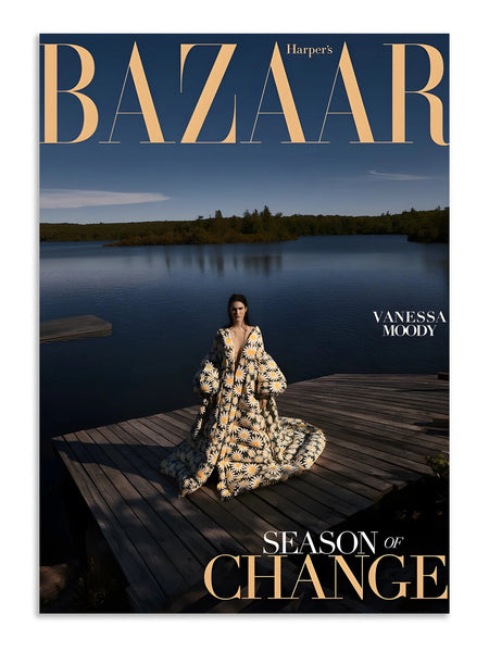 Bazaar Editorial Fashion Lake Wall Art Poster Print Lazywalls