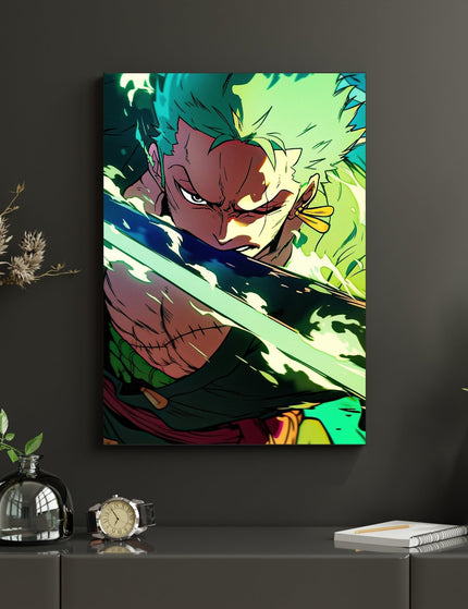 Roronoa Zoro One Piece Anime Poster | Zoro Sword Art Wall Decor Lazywalls