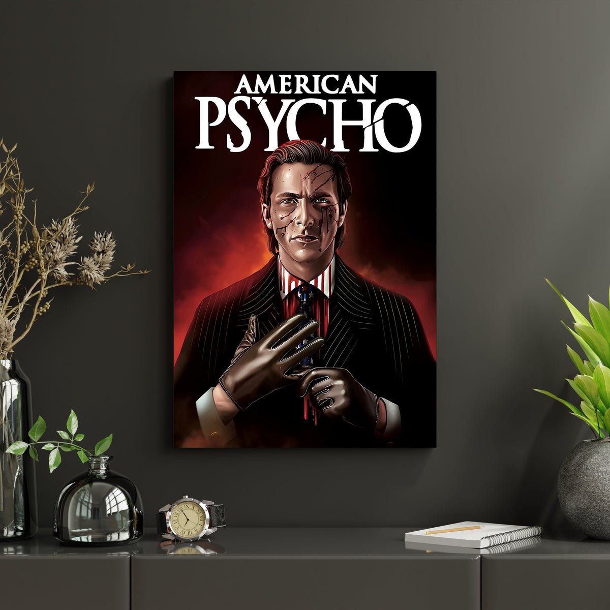 American Psycho Poster | Patrick Bateman Wall Art | Dark Movie Decor Lazywalls
