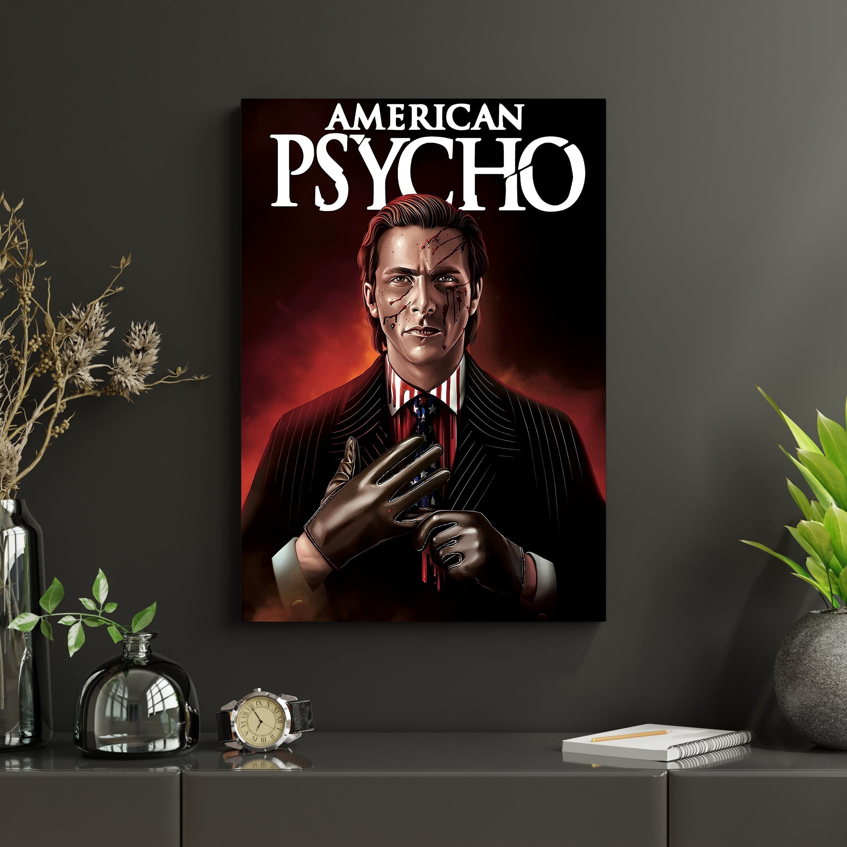 American Psycho Poster | Patrick Bateman Wall Art | Dark Movie Decor Lazywalls