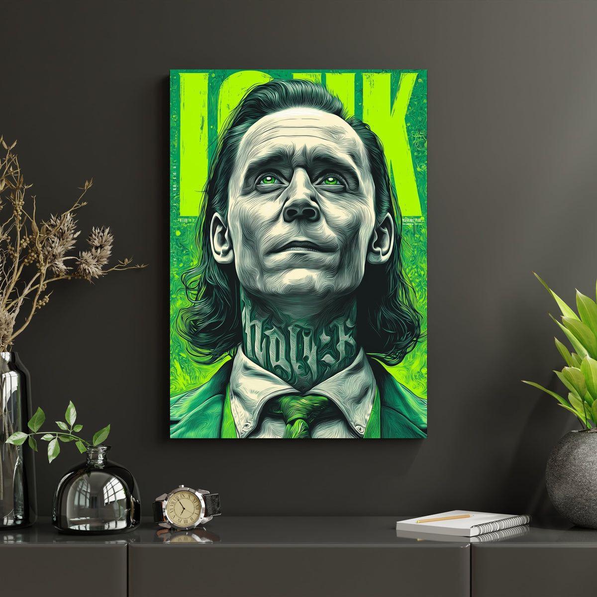 Loki Poster Marvel Wall Art | God of Mischief Room Decor Lazywalls