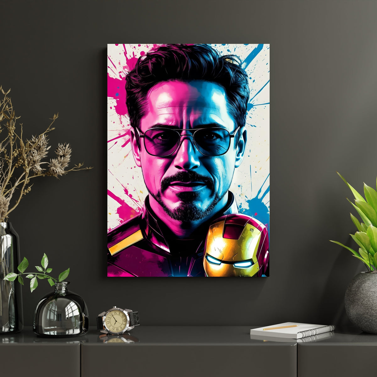 Iron Man Poster Marvel Wall Art | Tony Stark Room Decor Lazywalls