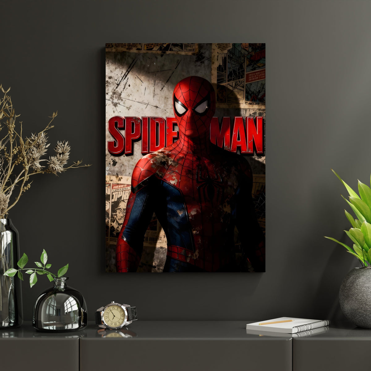 Spider-Man Dark Poster | Marvel Superhero Wall Art Lazywalls