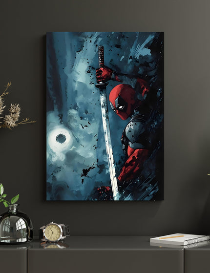 Deadpool Katana Poster | Marvel Superhero Wall Art Lazywalls