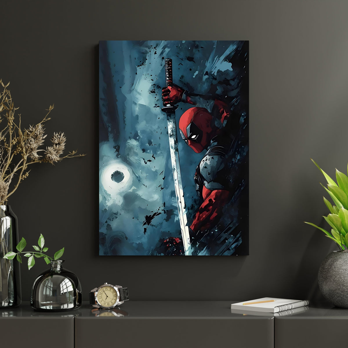 Deadpool Katana Poster | Marvel Superhero Wall Art Lazywalls