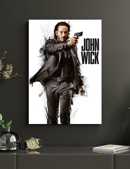 John Wick Action Poster | Modern Movie Wall Art Print Lazywalls