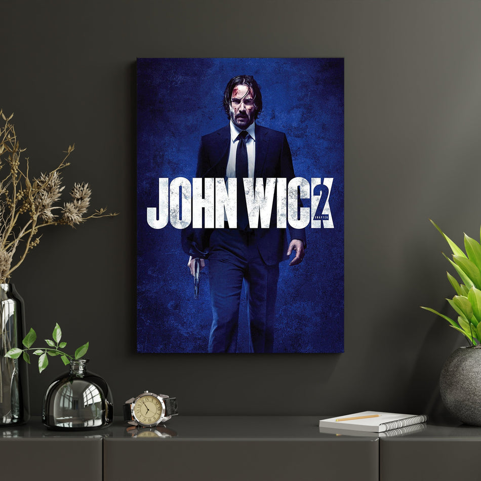 John Wick Chapter 2 Poster | Action Movie Wall Art Print Lazywalls