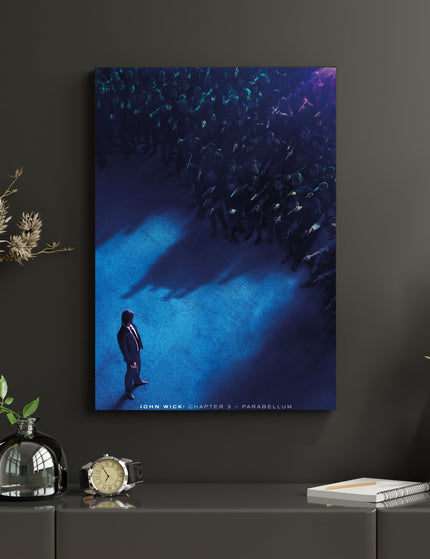 John Wick Chapter 3 Poster | Cinematic Overhead Action Wall Art Lazywalls