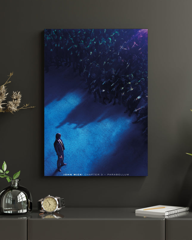 John Wick Chapter 3 Poster | Cinematic Overhead Action Wall Art Lazywalls