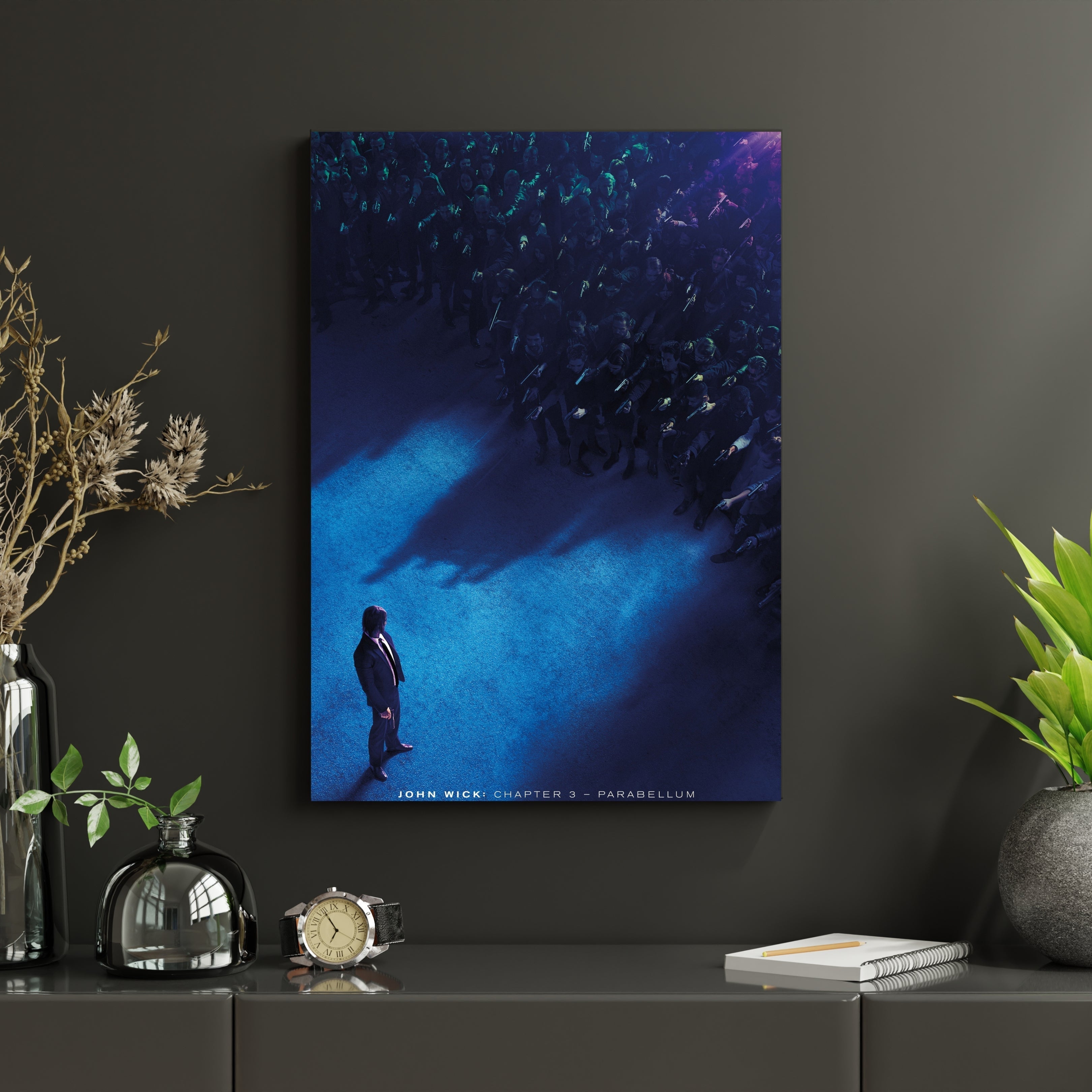 John Wick Chapter 3 Poster | Cinematic Overhead Action Wall Art Lazywalls
