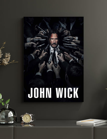 John Wick Dark Poster | Cinematic Action Movie Wall Art Print Lazywalls