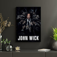 John Wick Dark Poster | Cinematic Action Movie Wall Art Print Lazywalls