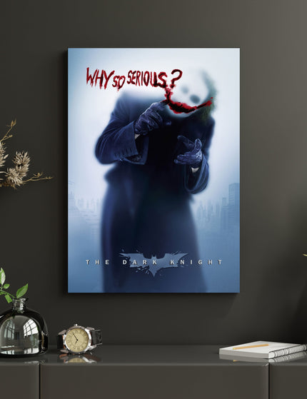 The Dark Knight “Why So Serious” Poster | Joker Wall Art Print Lazywalls