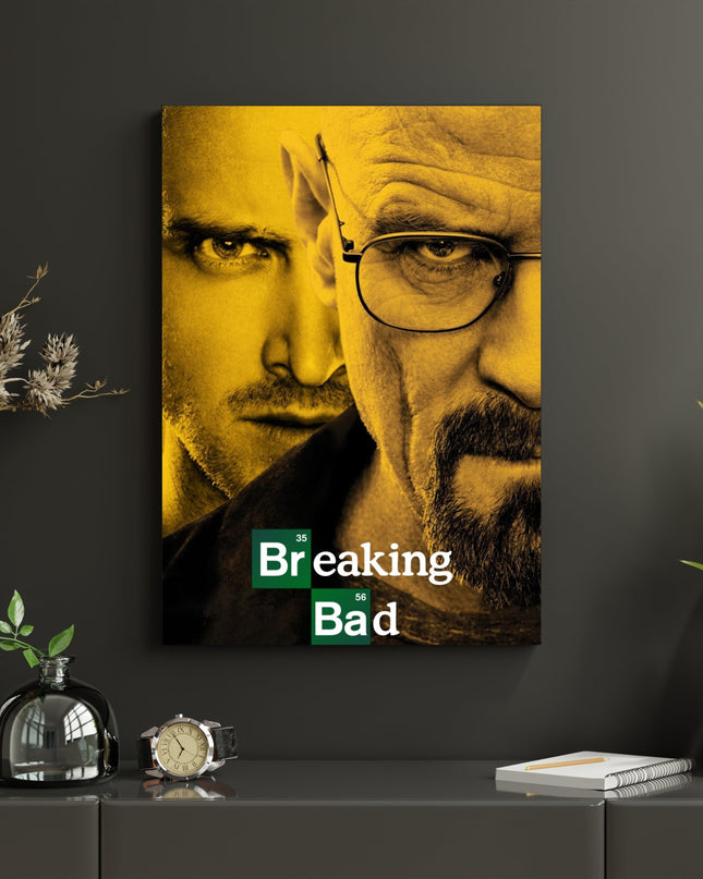 Breaking Bad Walter & Jesse Poster | Crime Drama TV Series Wall Art Lazywalls