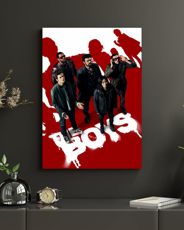 The Boys Red Poster | Superhero TV Series Wall Art Print Lazywalls