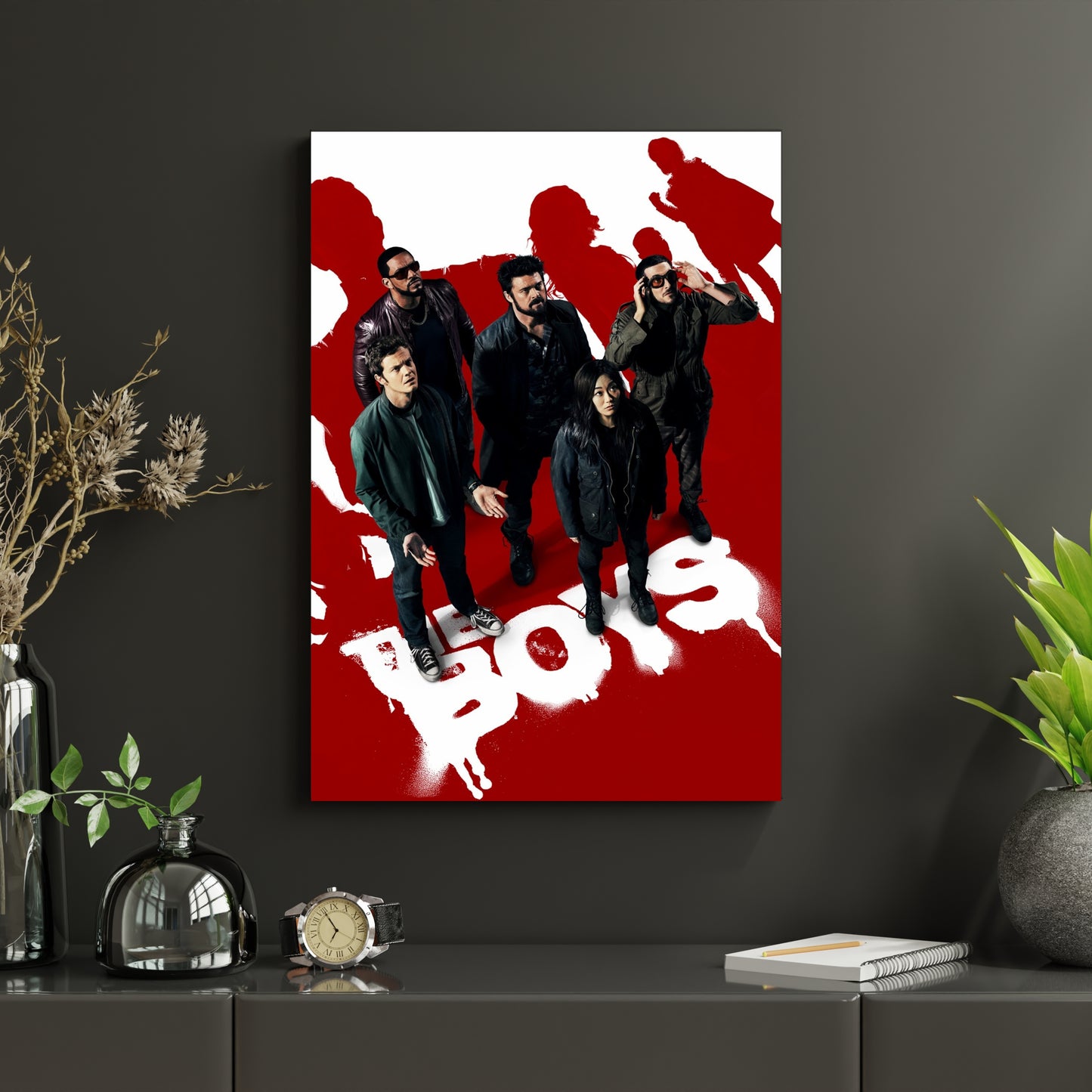 The Boys Red Poster | Superhero TV Series Wall Art Print Lazywalls