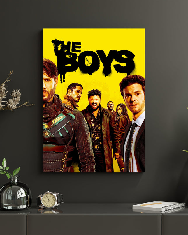The Boys Yellow Poster | Superhero TV Series Wall Art Print Lazywalls