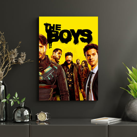 The Boys Yellow Poster | Superhero TV Series Wall Art Print Lazywalls