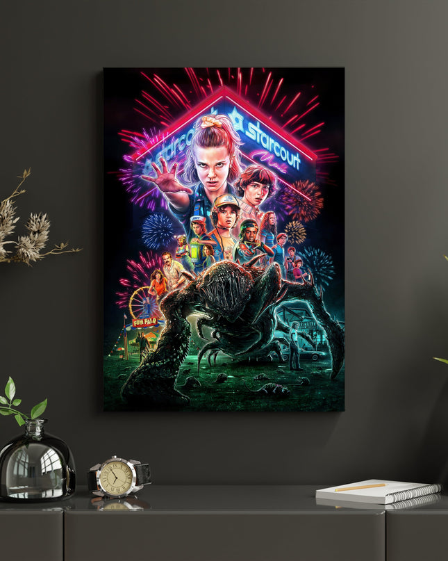 Stranger Things Poster | Retro 80s Sci-Fi Horror Wall Art Lazywalls
