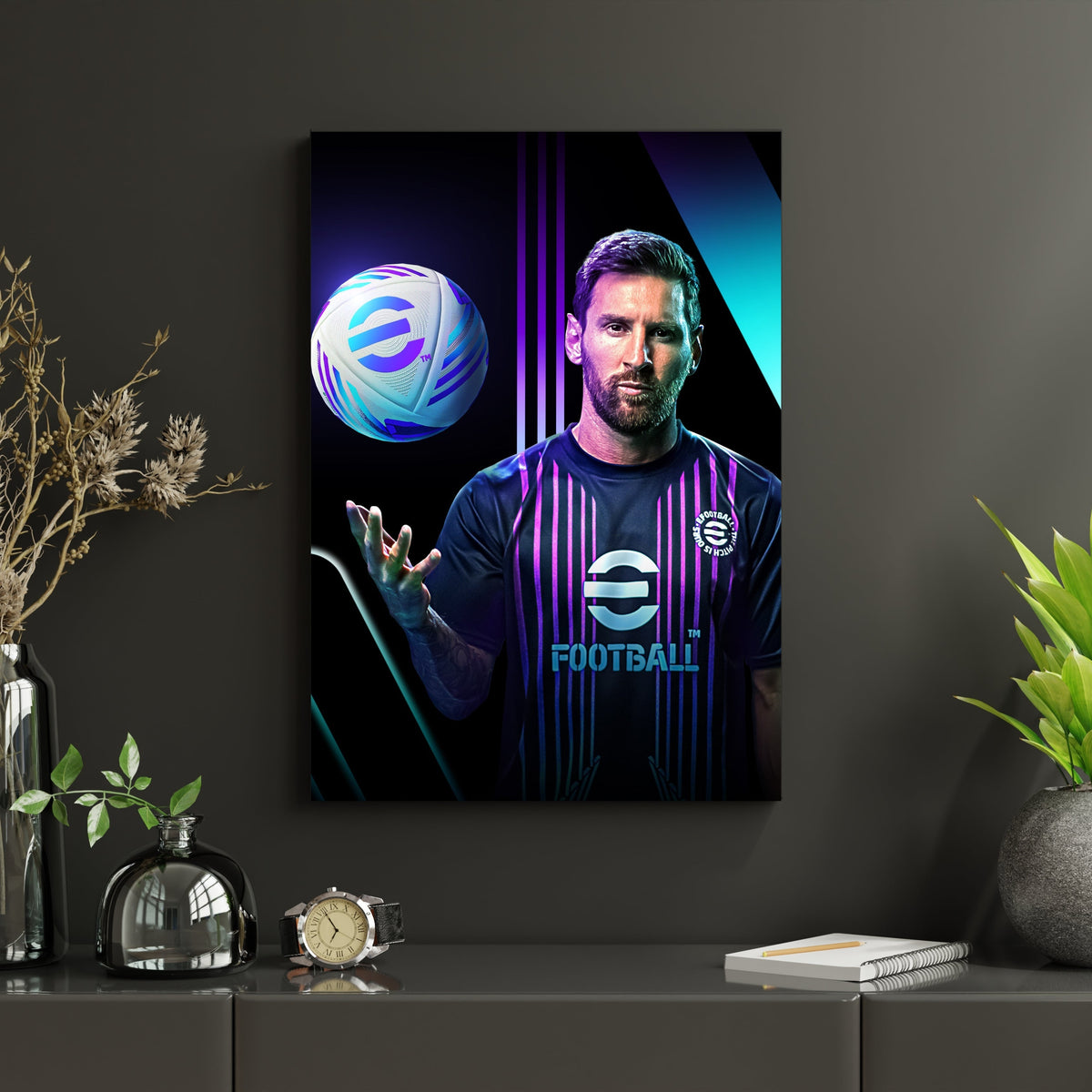 Lionel Messi Inter Miami Wall Poster | Football Wall Art Lazywalls
