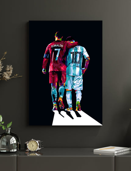Ronaldo Messi Wall Poster – Football Legends Wall Art Lazywalls