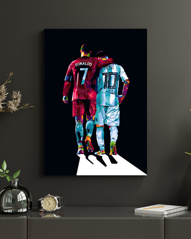 Ronaldo Messi Wall Poster – Football Legends Wall Art Lazywalls