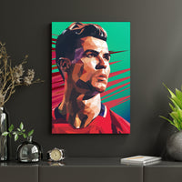 Cristiano Ronaldo Wall Poster – Geometric Football Wall Art Lazywalls